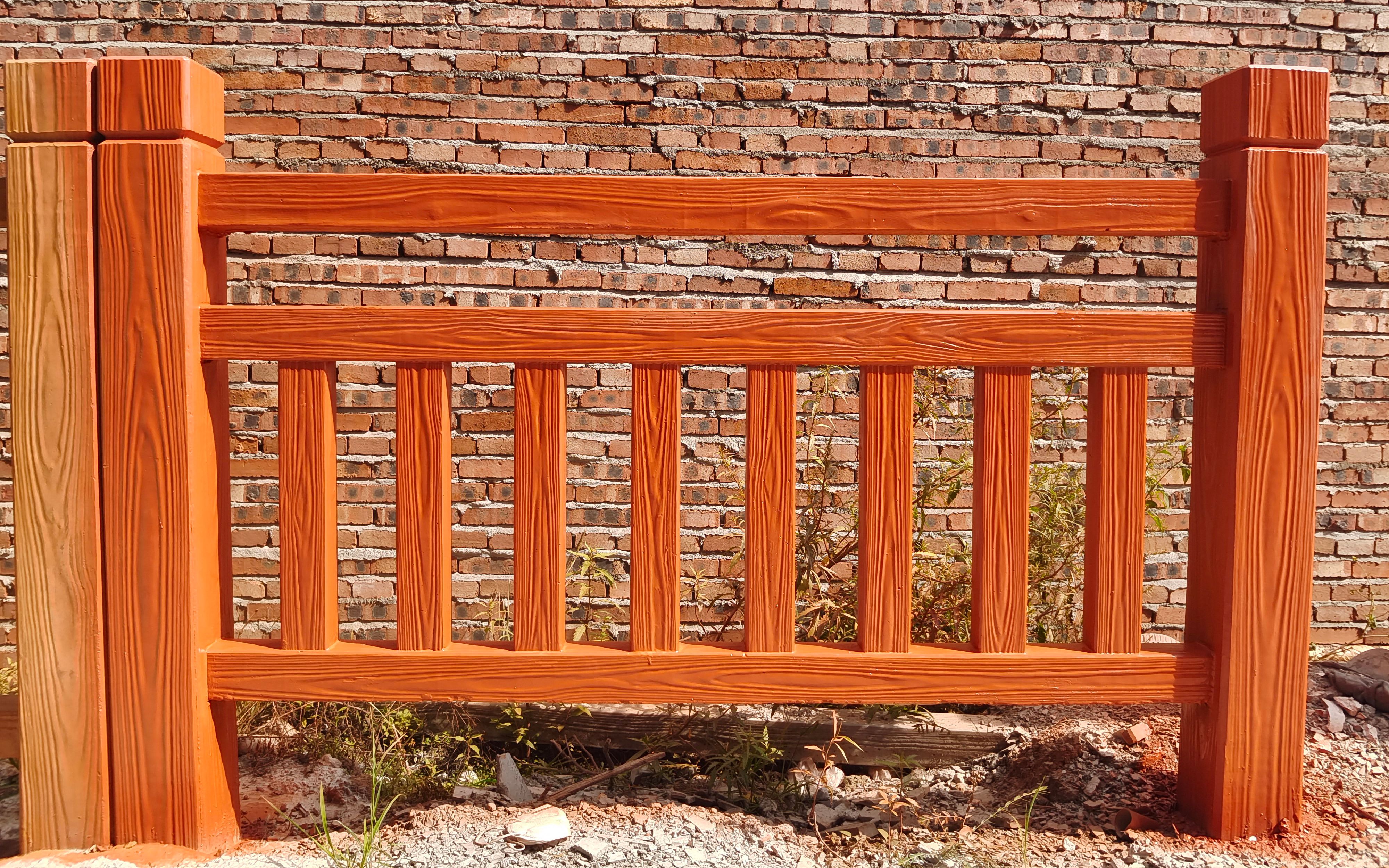 第一次对江西仿木护栏样品喷漆从零基础到出师十五钟搞定