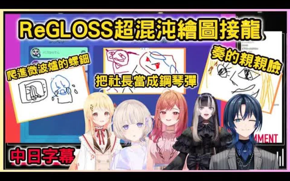 【熟】ReGLOSS的混沌绘图接龙,意想不到的爆笑答案连发【hololive/火威青/音乃瀬奏/一条莉々华/儒乌风亭らでん/轰はじめ】哔哩哔哩bilibili