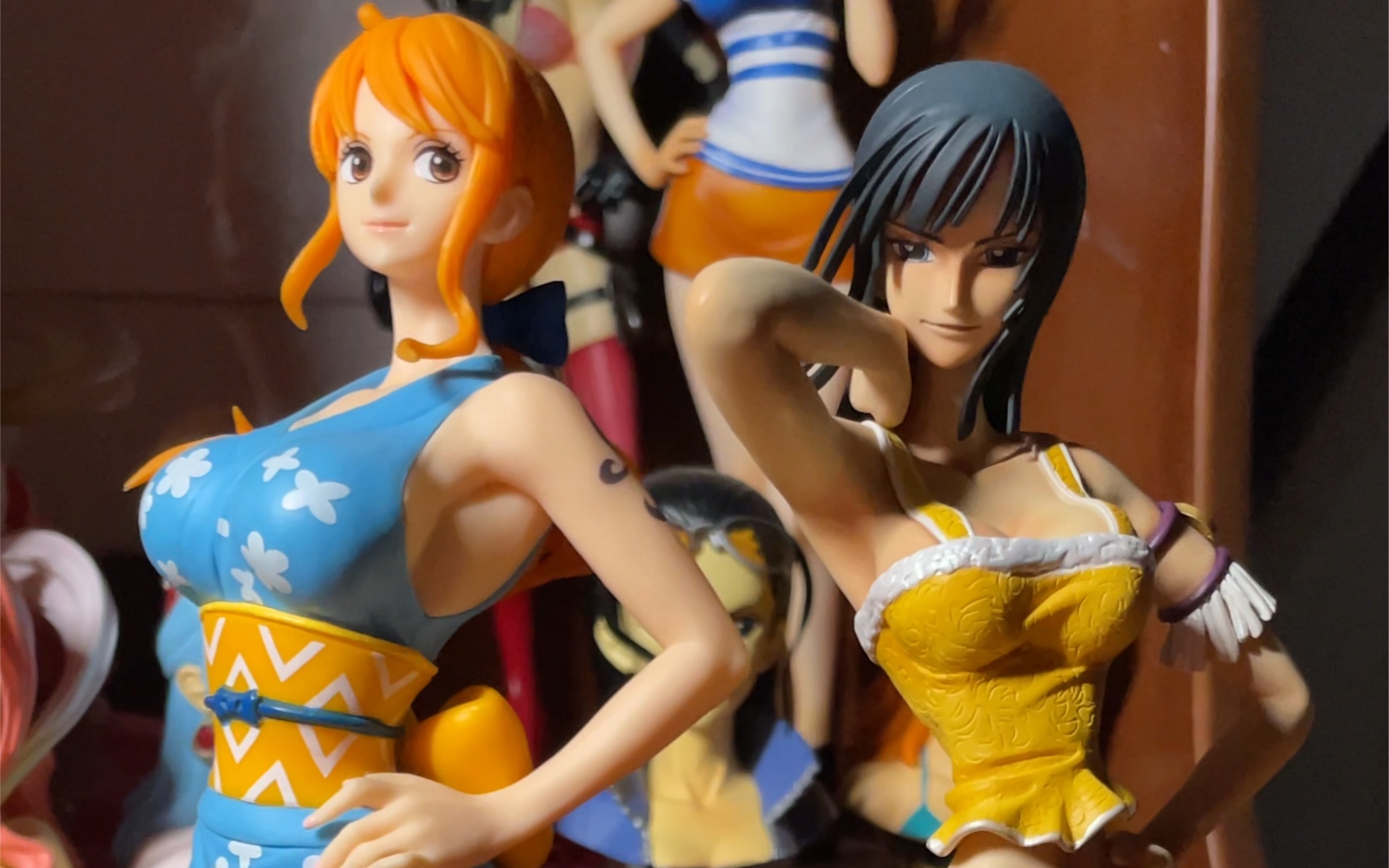 海贼王pop罗宾和之国娜美手办共鸣摆放分享-s_同学-s_同学-哔哩哔哩