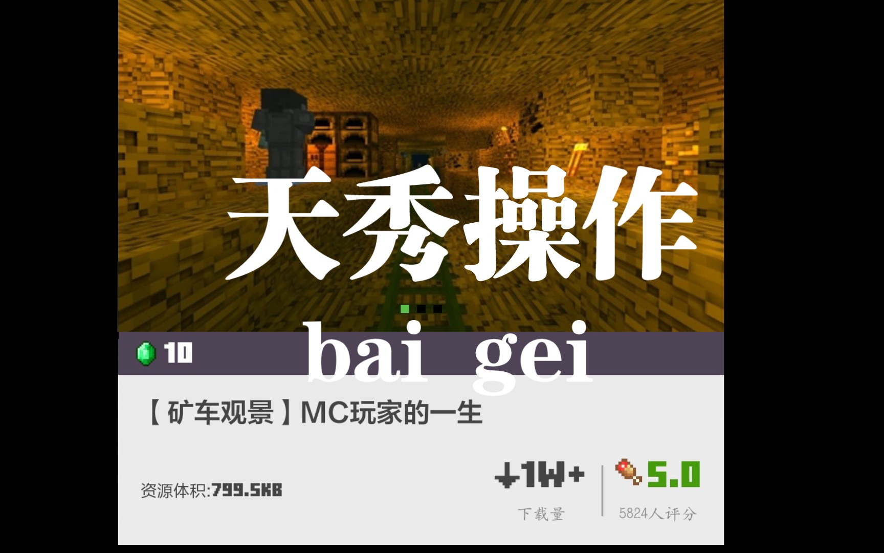 mc玩家的一生