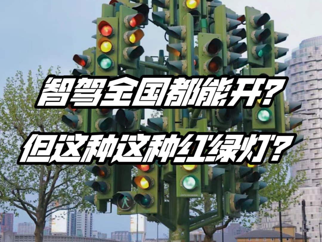 这样的红绿灯!智能驾驶还可以全国都能开吗?哼哼哼!