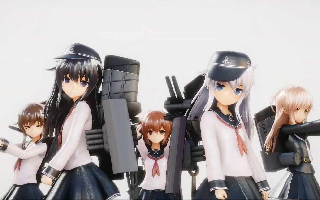 【mmd舰c】エボシ式第六驱逐队 菊月 武斗johnny【1080p】