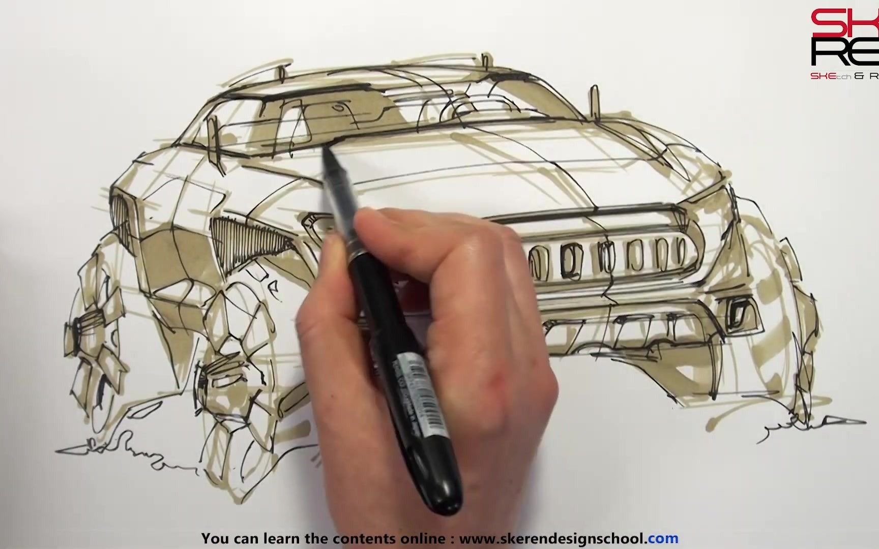 Car Design Sketch(Jeep Design) from YouTube Sangwon Seok哔哩哔哩bilibili