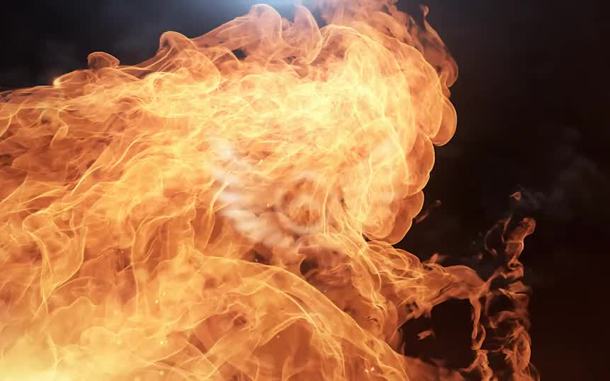 ae模板-火焰燃烧火花粒子特效的动态logo片头模板 无水印bgm 标识品牌