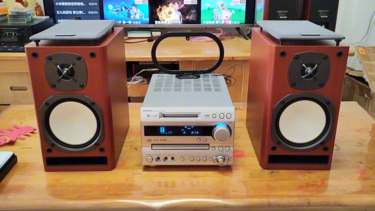 onkyo 安桥n7tx桌面hifi组合音响,日本原装进口,无任何问题,音质非常