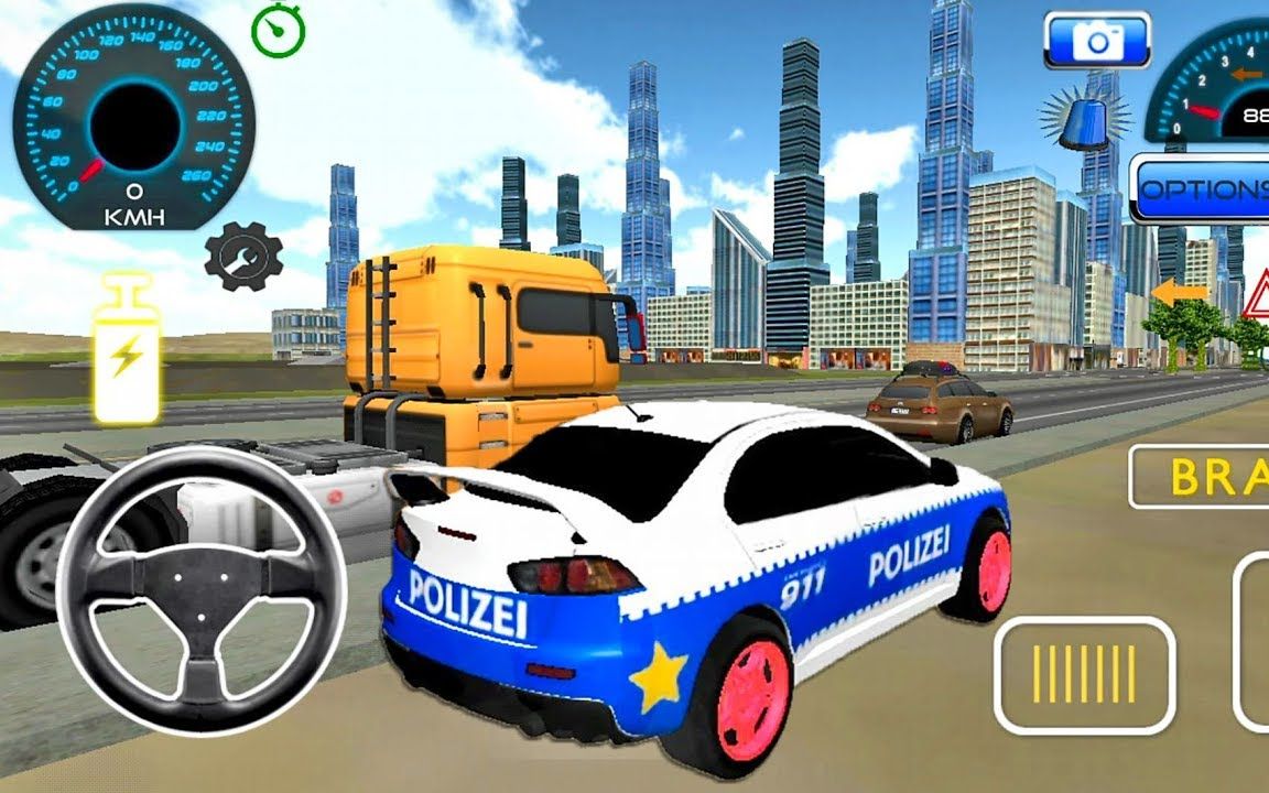 城市警车驾驶模拟器-精彩警察游戏!_哔哩哔哩_bilibili