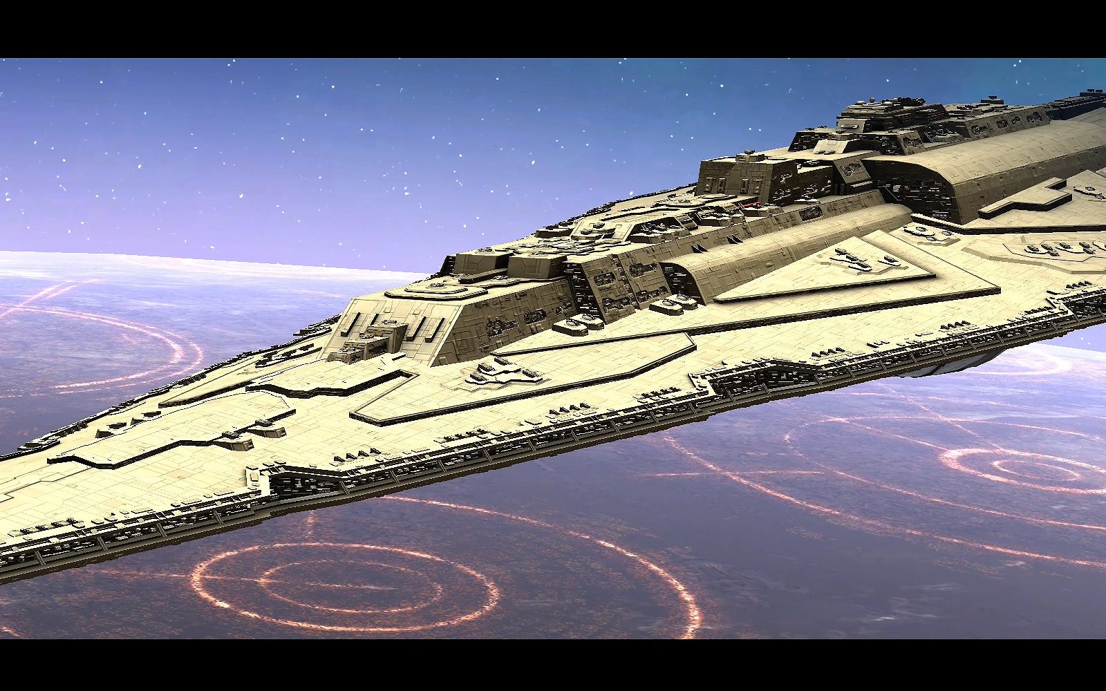 星球大战 帝国战争 aramadia级星际无畏舰开火摧毁tie aggressor多