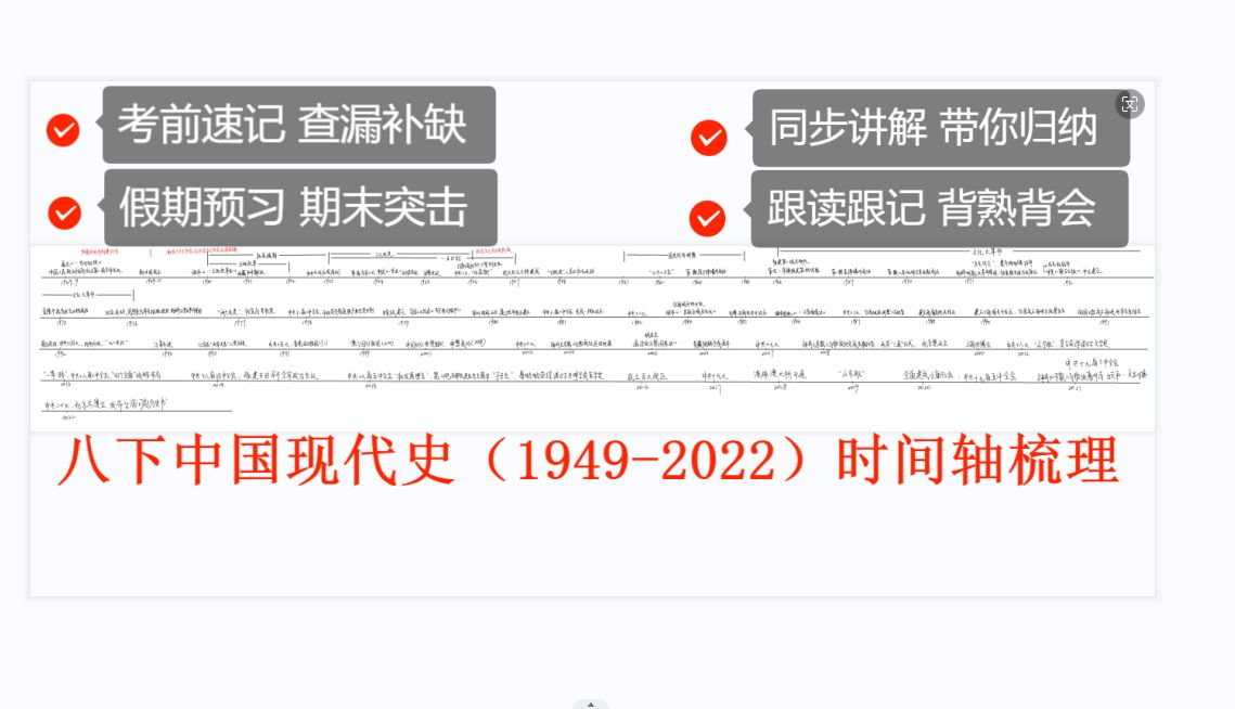 【初中 | 八下中国历史】课本事件交错不好背记?中国现代史时间轴一览!期末冲刺提分必看!哔哩哔哩bilibili