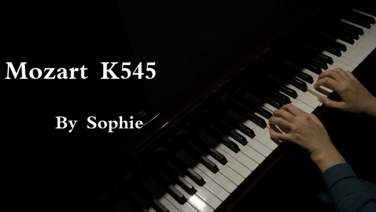 [图]莫扎特K545小奏鸣曲Sonata No.16 in C Major，提速版，by Sophie