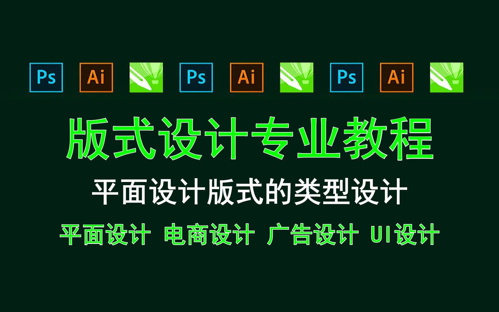 【版式设计专业教程】平面设计版式的类型设计哔哩哔哩bilibili