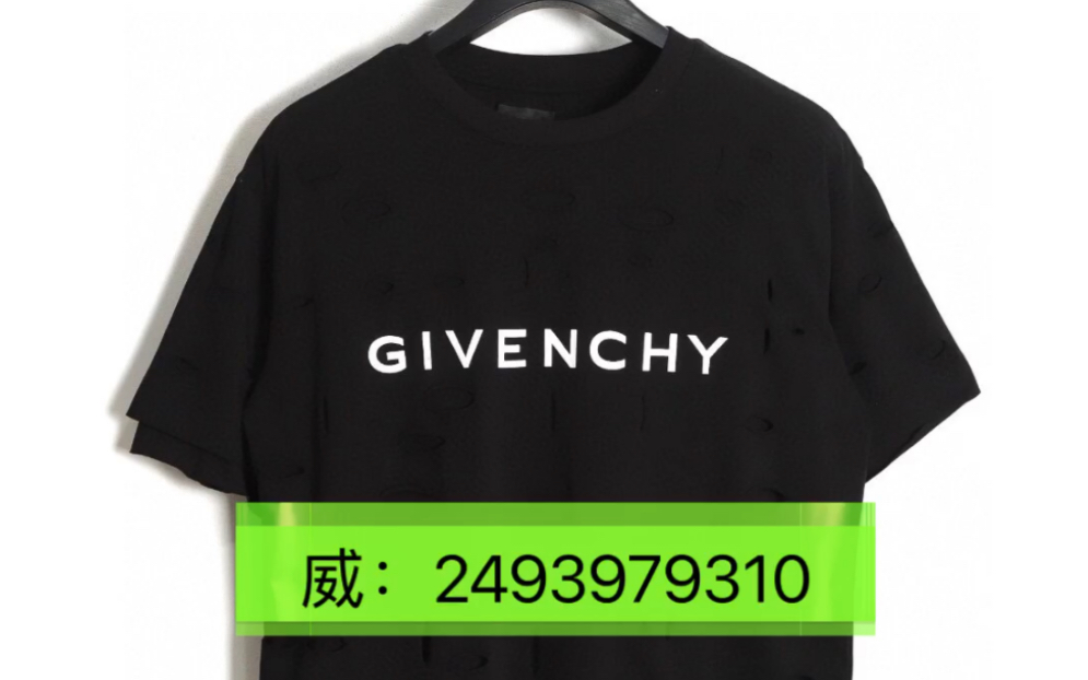 givenchy纪梵希23ss 大破洞短袖t恤4g彩绘图案不管是t恤还是卫衣都是