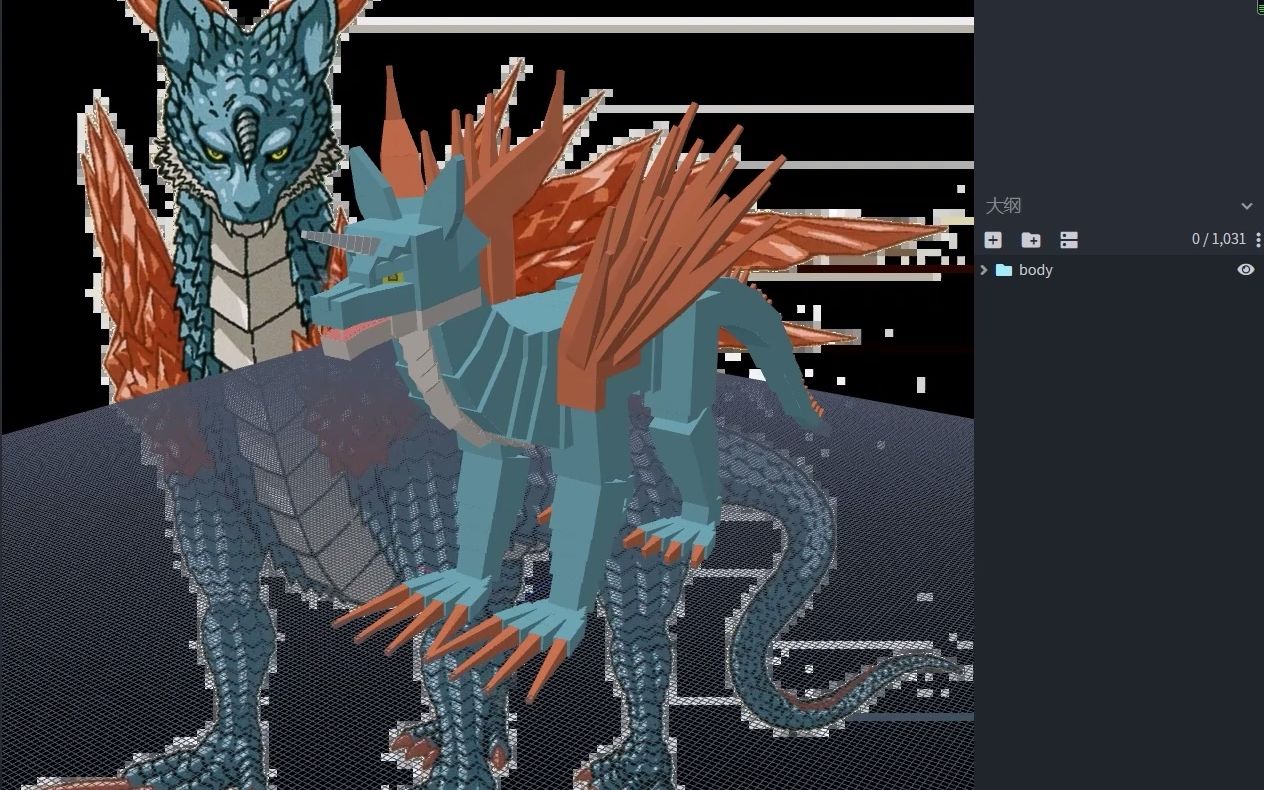 自制的地龙亚拉巴mc模型