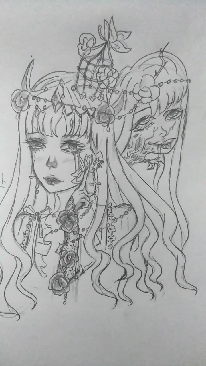 手绘富江,你,爱上了吗?