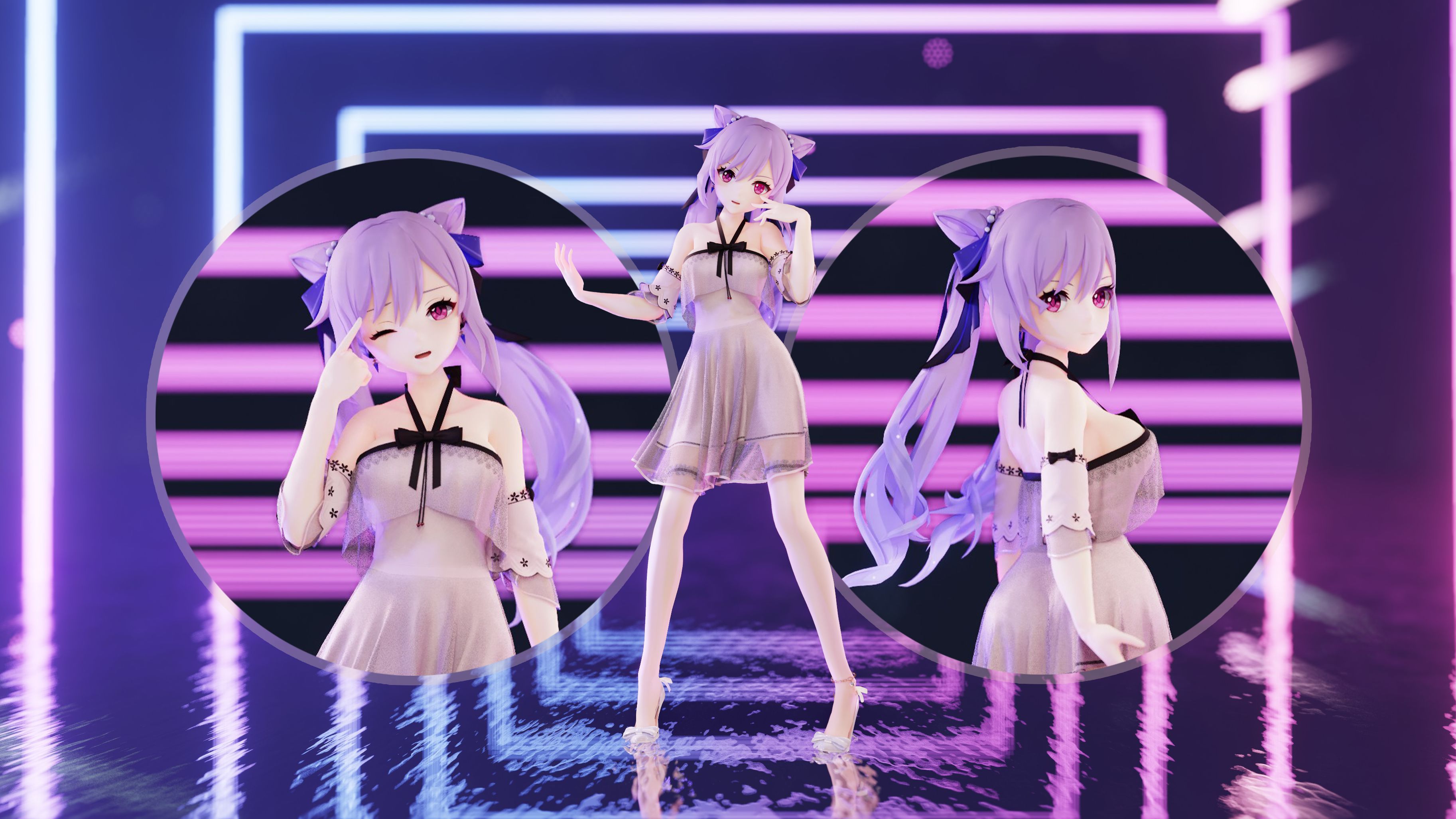 [图]【原神MMD/布料】迎接与我的高潮吧~💜