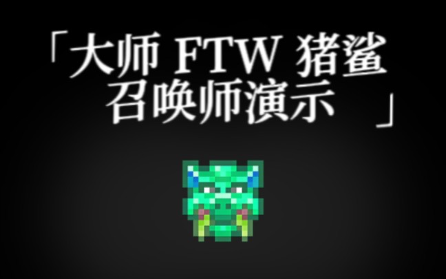 FTW猪鲨很难?全阶段解说含技能解读与盾反示范泰拉瑞亚游戏解说