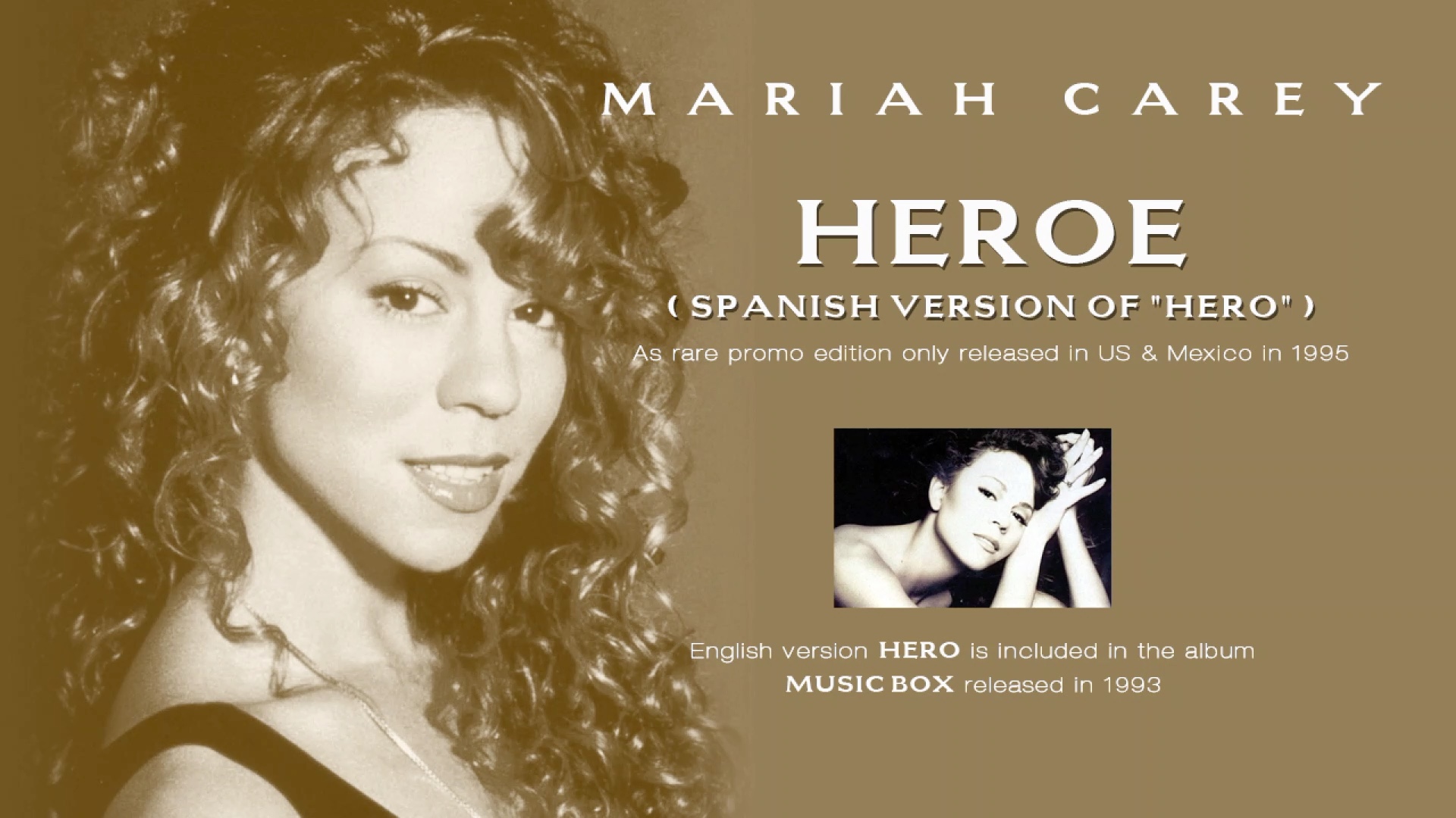 稀有版本heroemariahcareyhero西班牙语版