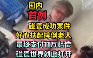 Tải video: 国内首例碰瓷成功案件，好心扶起摔倒老人，最终支付11万赔偿，碰瓷世界观就此打开