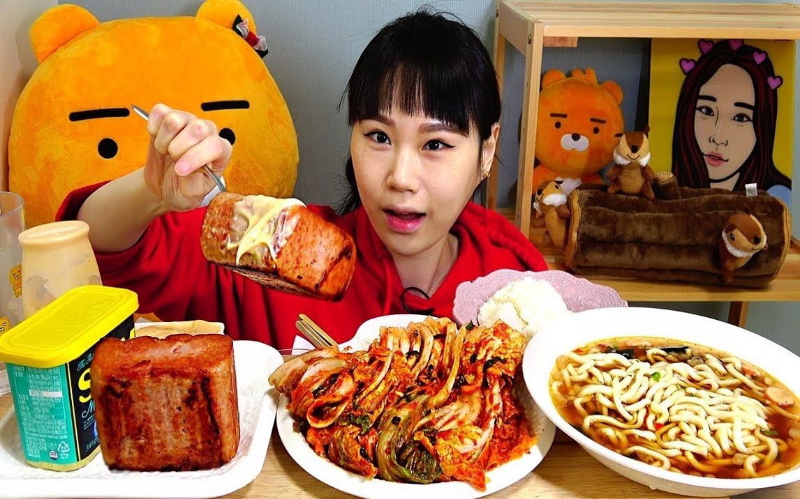 [图]【卡妹】午餐肉+乌冬面w~