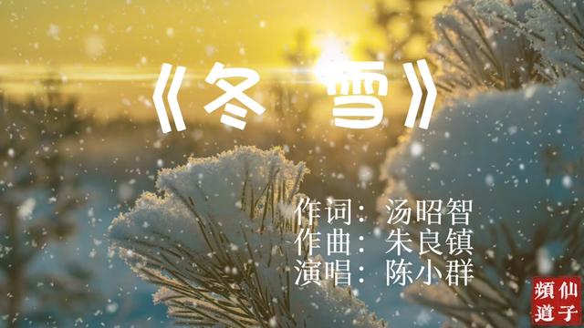 朱良镇经典艺术歌曲!《冬雪》(上海音乐学院陈小群教授演唱)