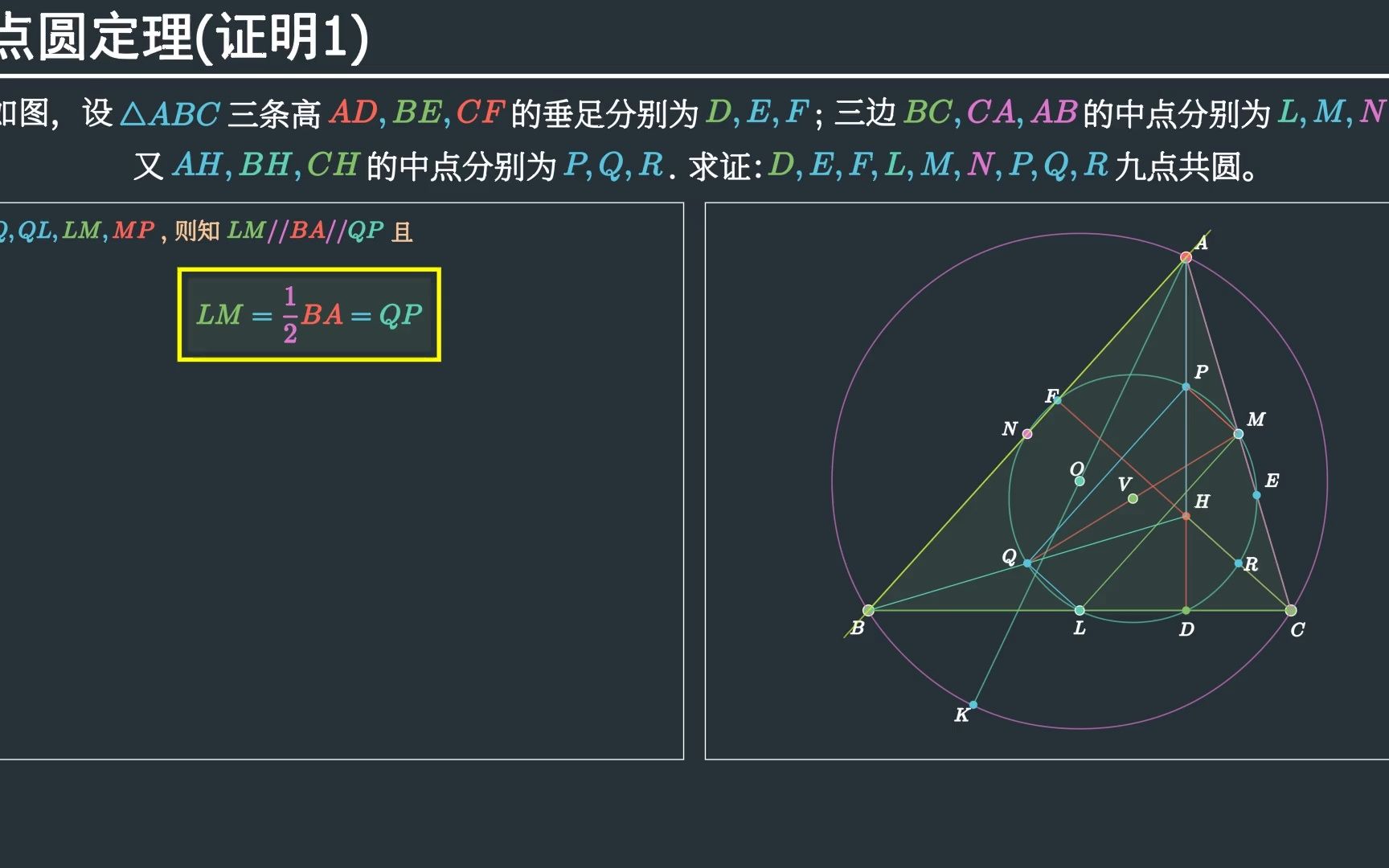 [奥赛经典几何] 07 九点圆定理及应用(基础知识)哔哩哔哩bilibili