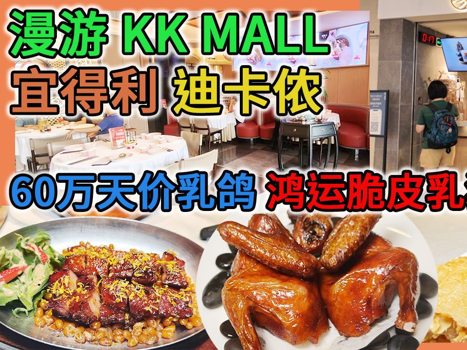 漫游 KK Mall 宜得利 迪卡侬 深圳知名中山菜餐厅 60万天价乳鸽 鸿运脆皮乳猪 | 谭厨 (红岭店)哔哩哔哩bilibili