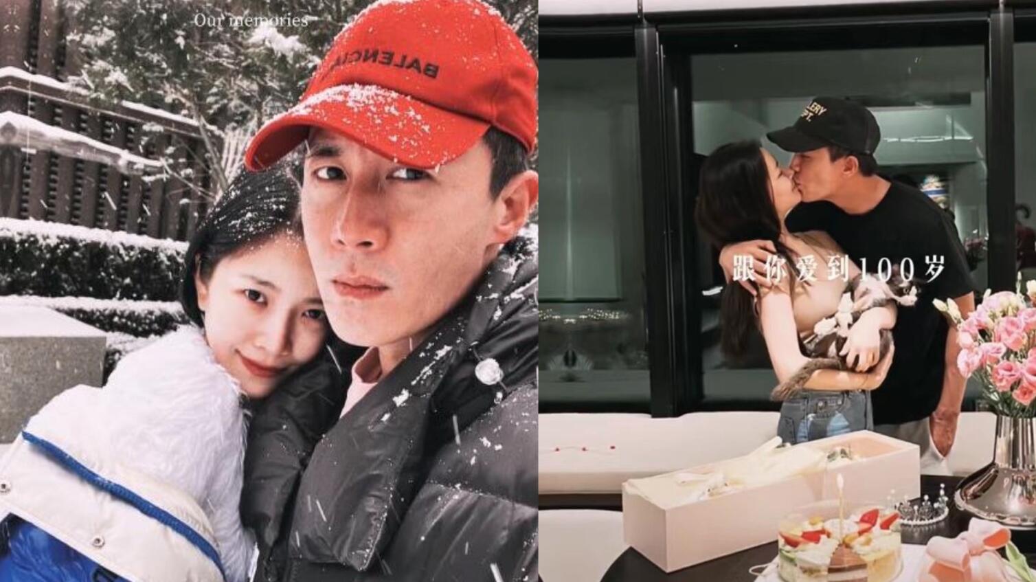 杜淳老婆晒亲密照,夫妻俩闭眼亲吻秀恩爱,王灿霸气回复网友恶评