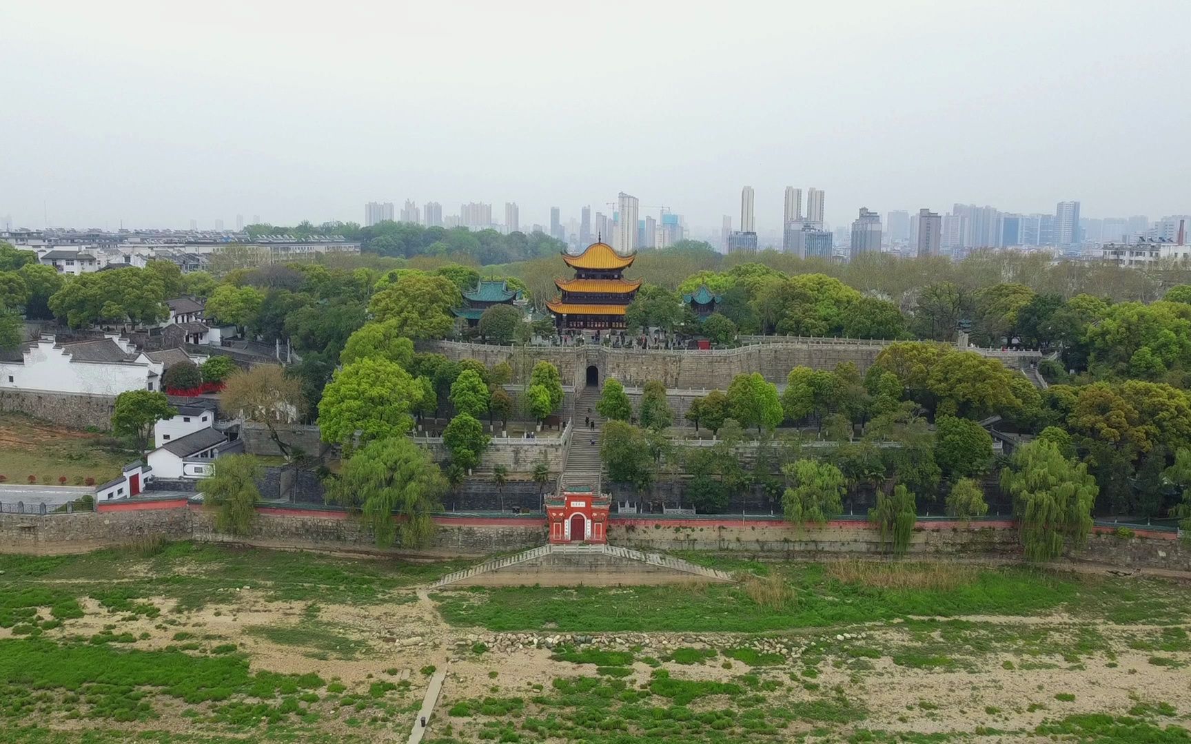 岳阳楼航拍,看不一样的风景