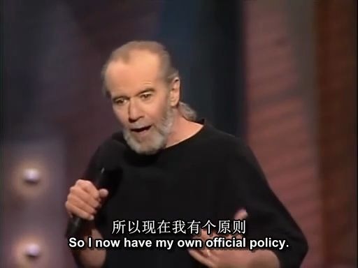 [图](1990)中英字幕【豆瓣9.1】乔治·卡林：再来一次 George Carlin Doin' It Again-(修复无声问题)中英双字.SPS字幕组出品