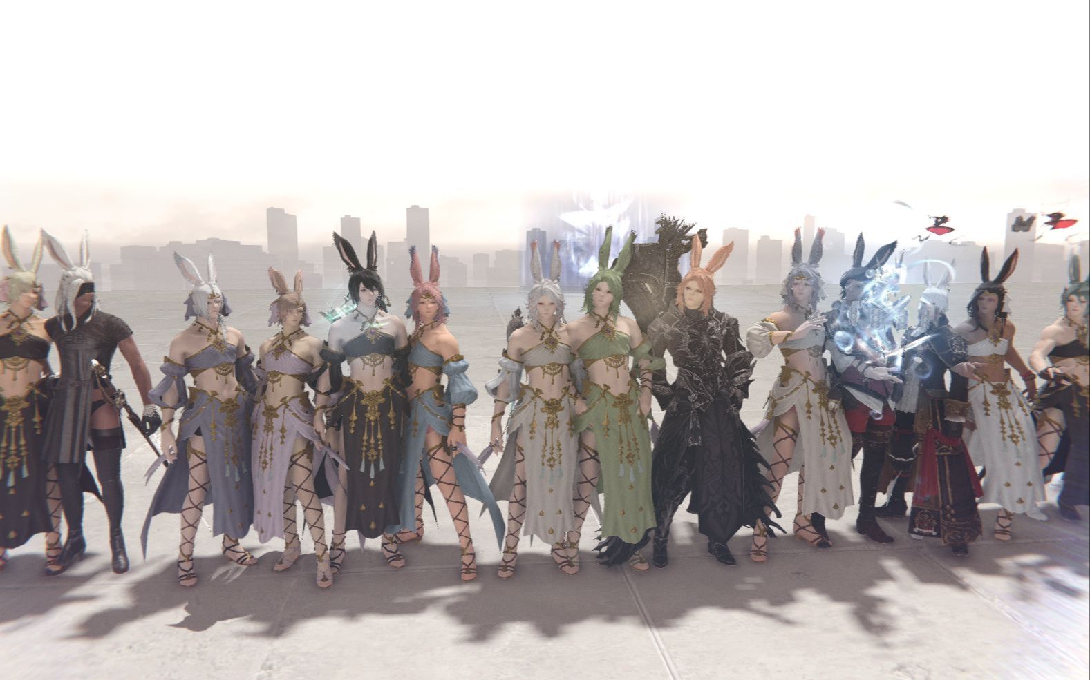 【FF14】莫古力区24兔男(镐子)尼3团建网络游戏热门视频