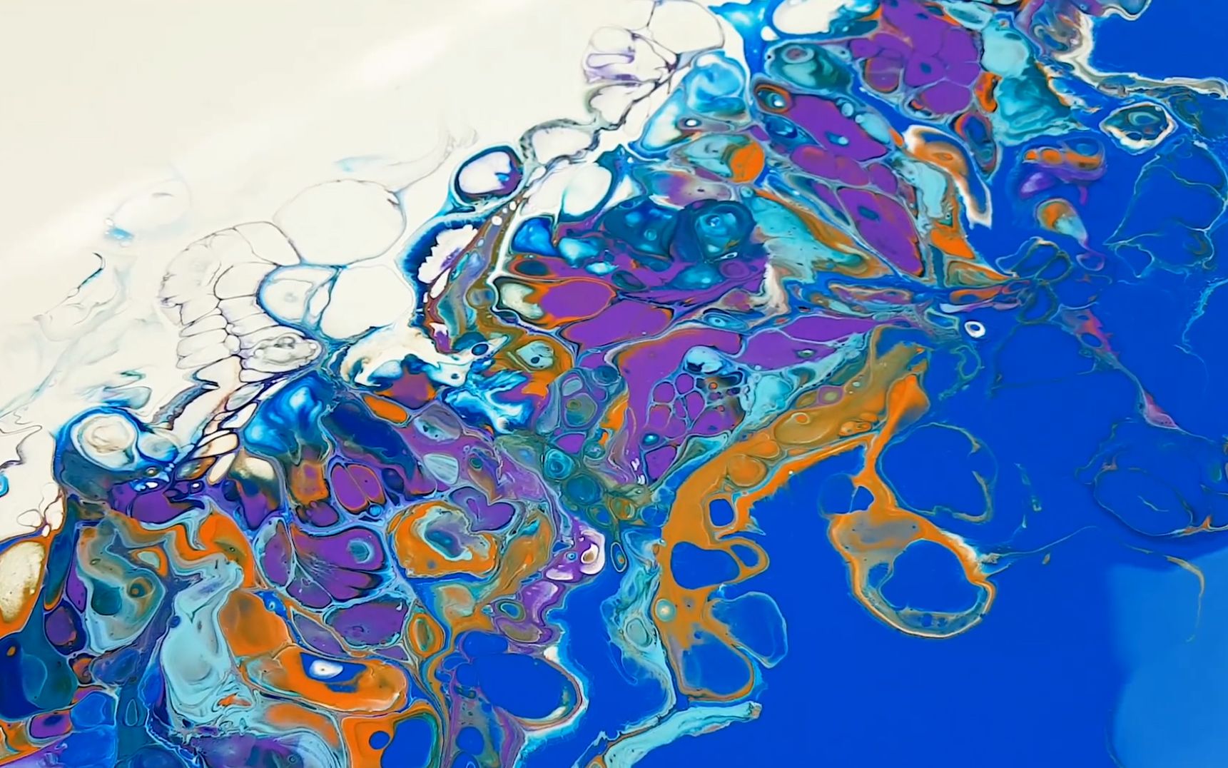 流体画丙烯画教学教程,漏斗吸管都是创作基本攻击,0基础轻松学