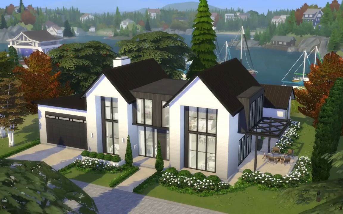 [图]THE SIMS 4速建||搬运5 Bedroom Family Home 【noCC 】 by InSims