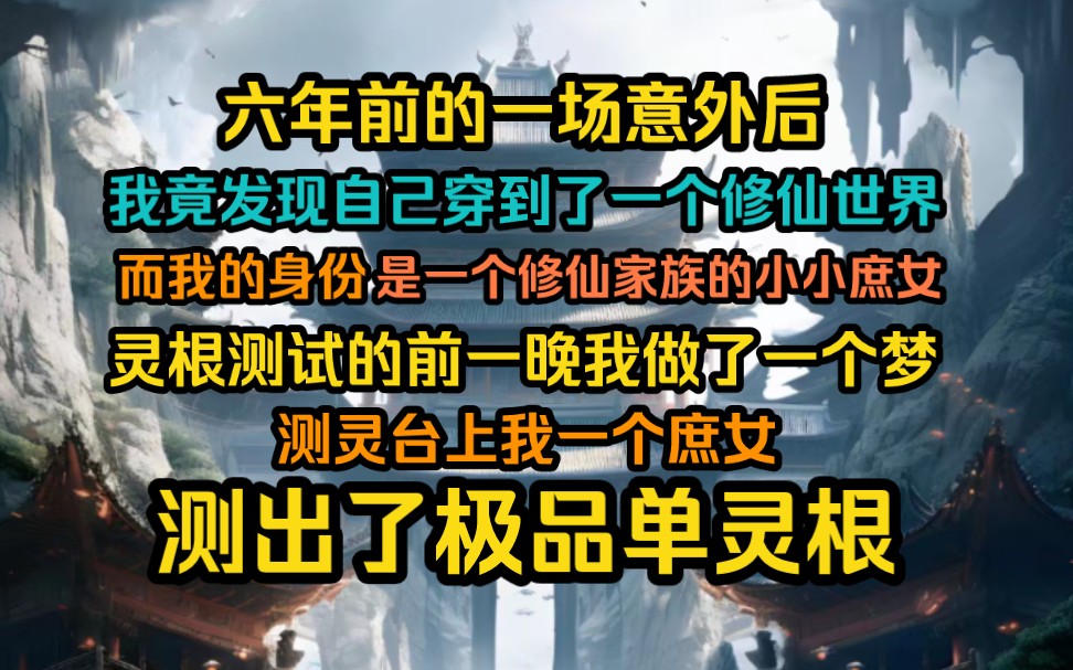 六年前的一场意外,我竟发现自己穿到了一个修仙世界,而我的身份是一个修仙家族的小小庶女...哔哩哔哩bilibili