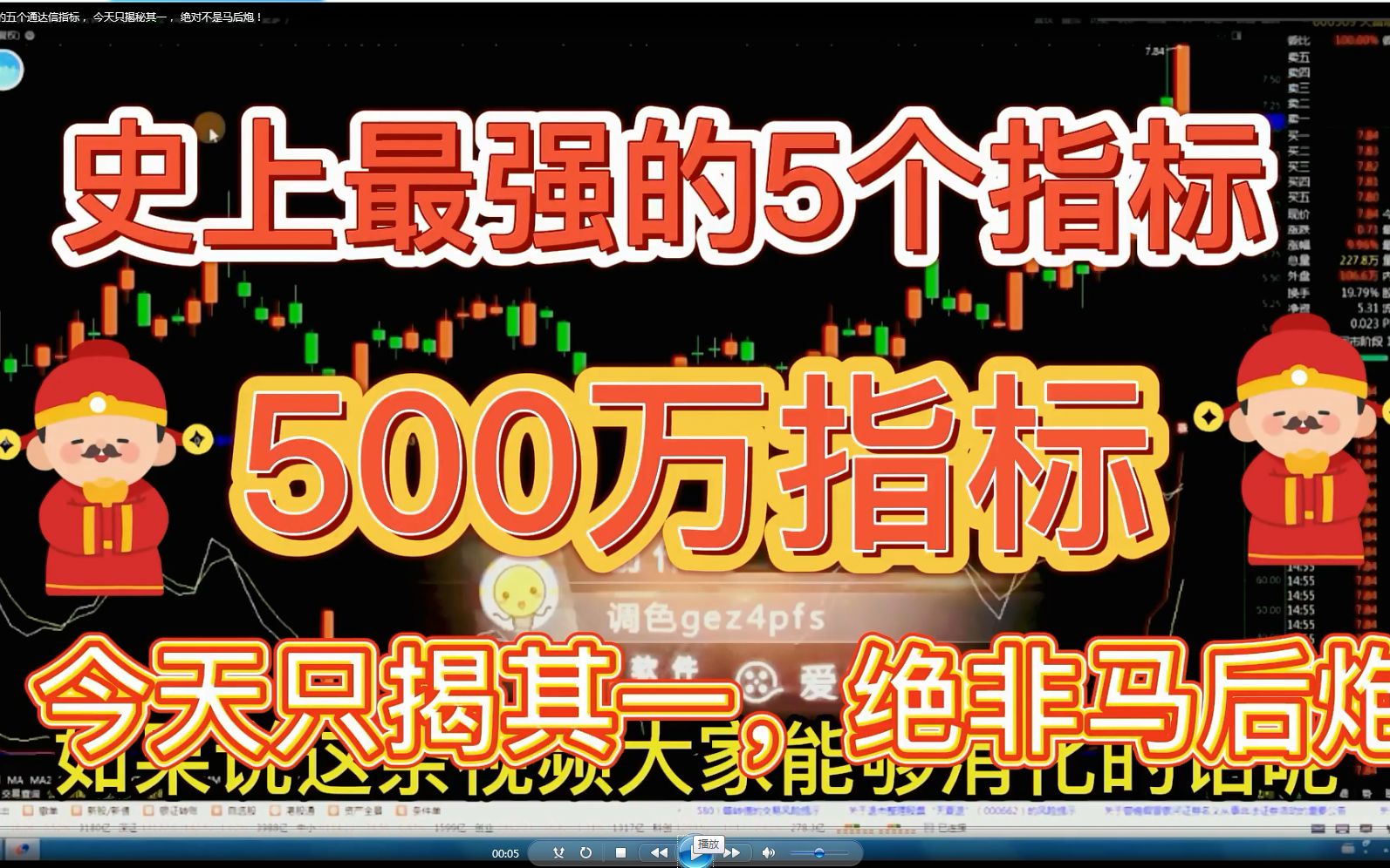 [500万指标]——史上最强的五个通达信指标, 今天只揭秘其一, 绝对不是马后炮!哔哩哔哩bilibili