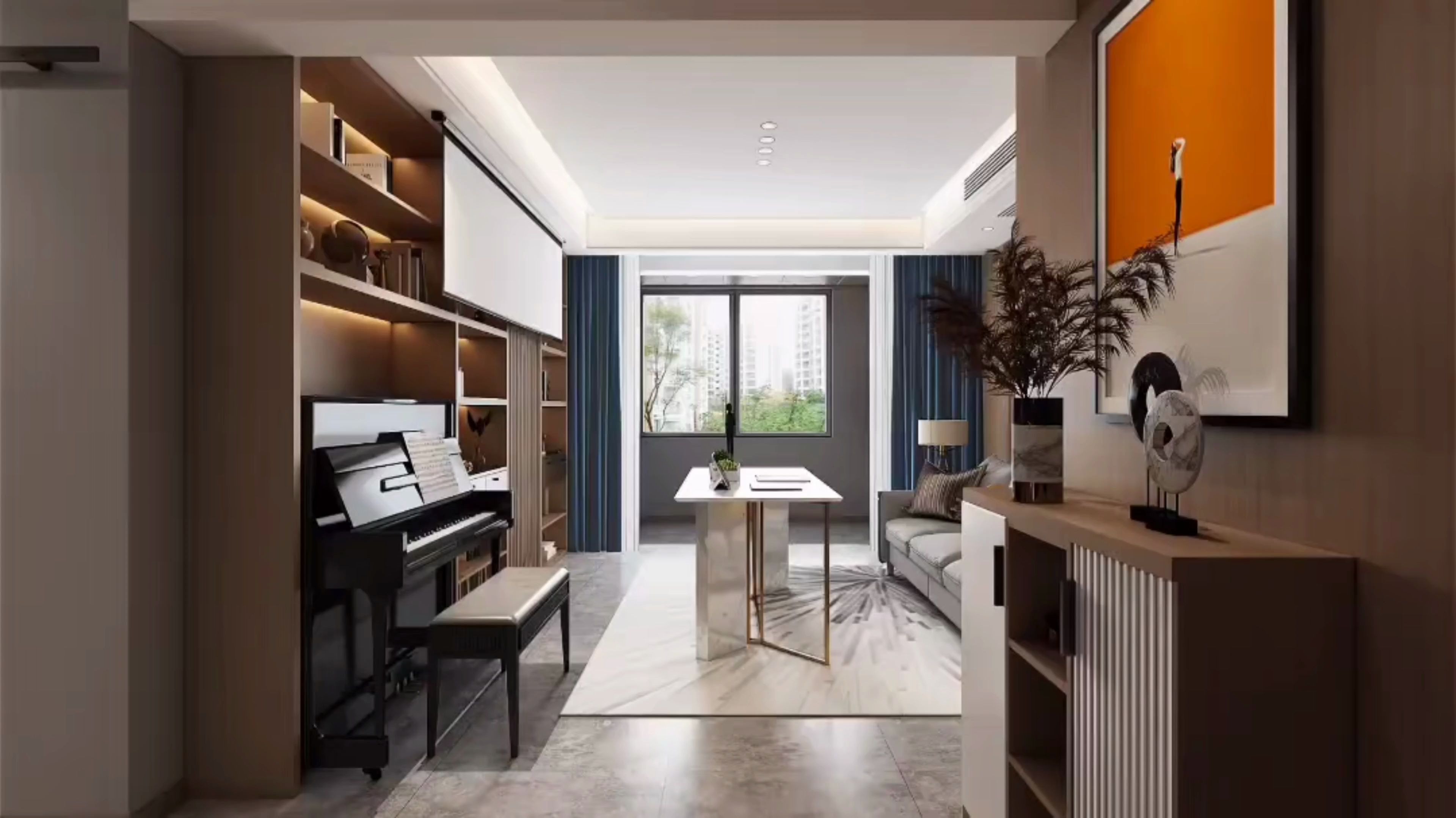 酷家乐现代风客餐厅案例分享