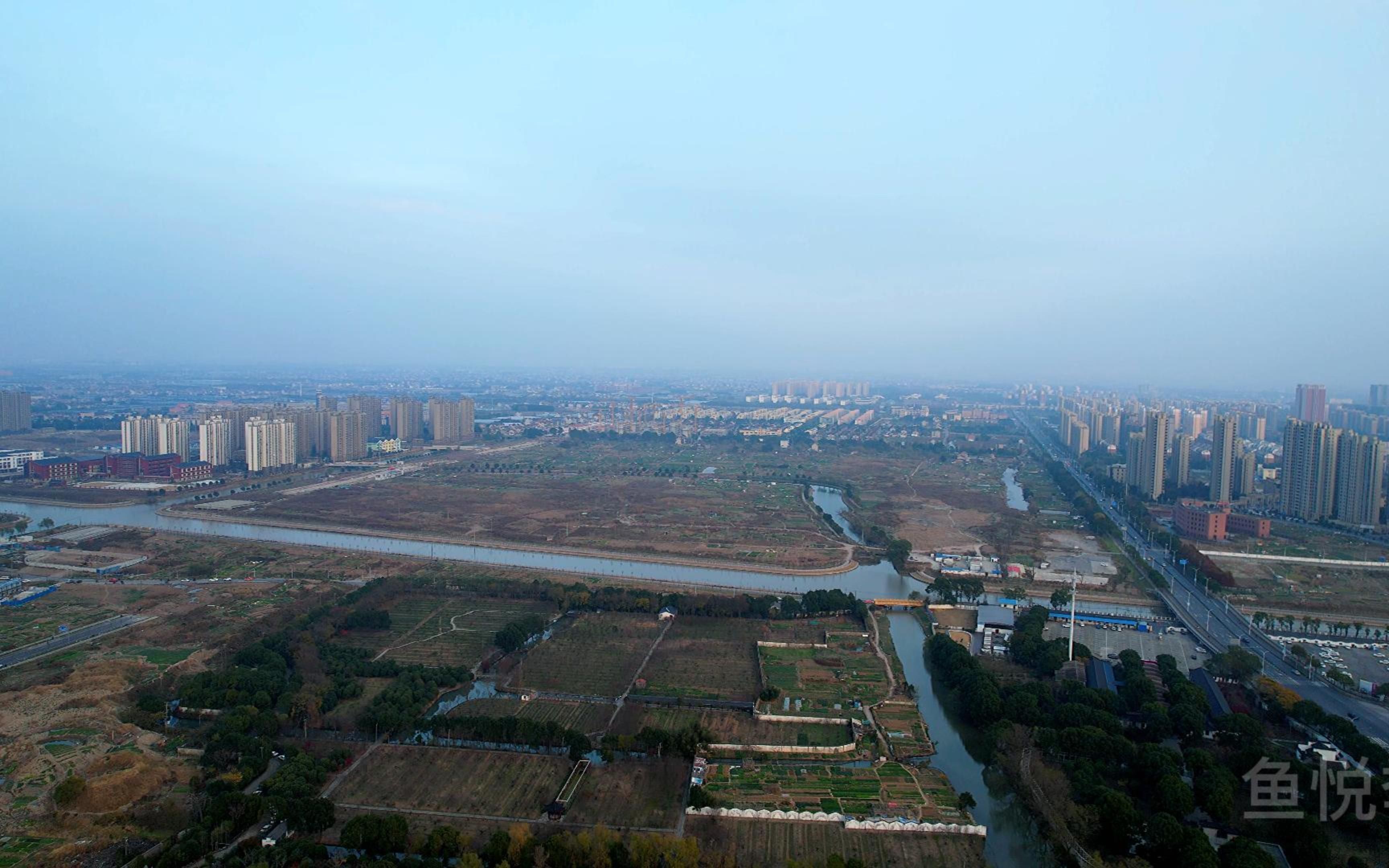 航拍上海市惠南镇5