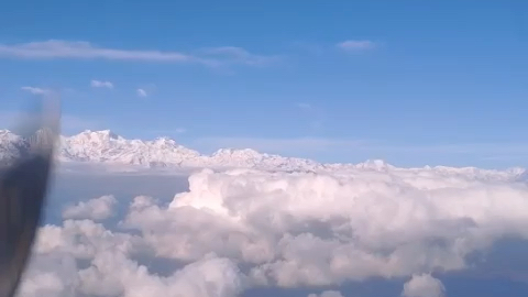 [图]飞机上看到的喜马拉雅山