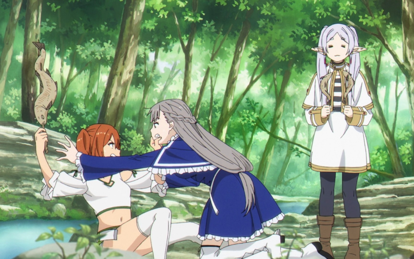 面对显眼包队友,芙莉莲表情包拉满了