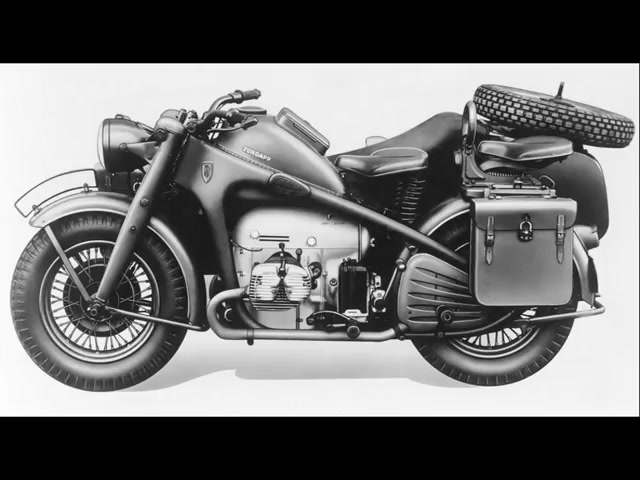 二战德军摩托bmwr75和尊达普750等摩托的图片文字介绍