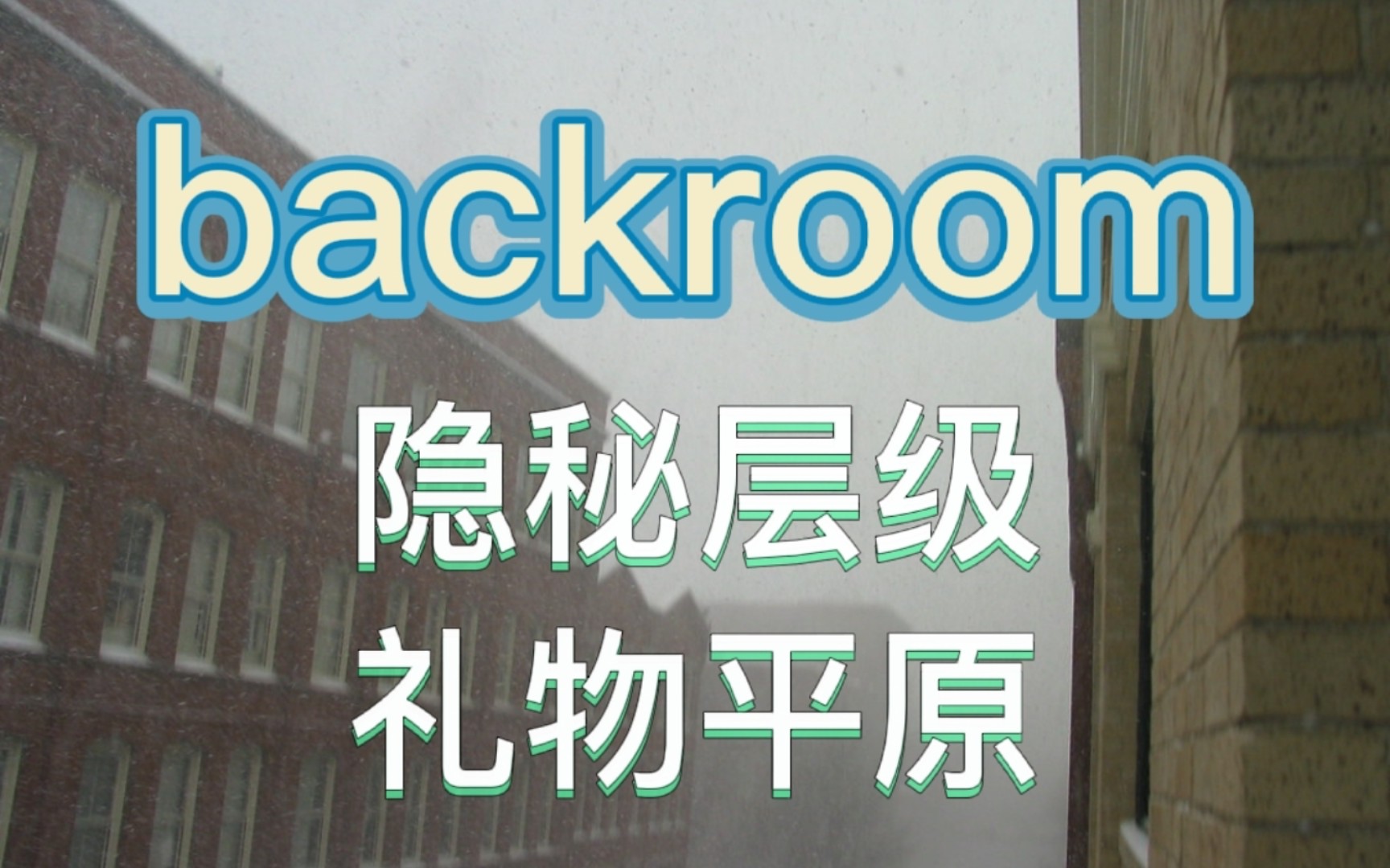 [图]【backroom】隐秘层级-礼物平原。超低温侵袭，注意穿好冬衣