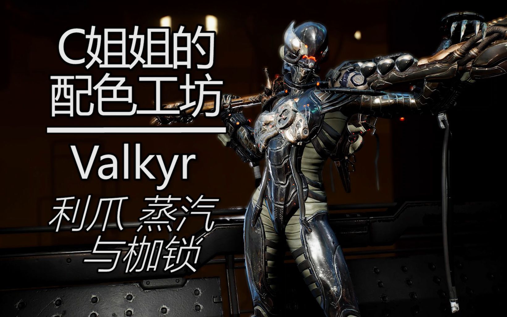【warframe】两分钟上流精美配色鉴赏: 瓦喵valkyr 卫兵