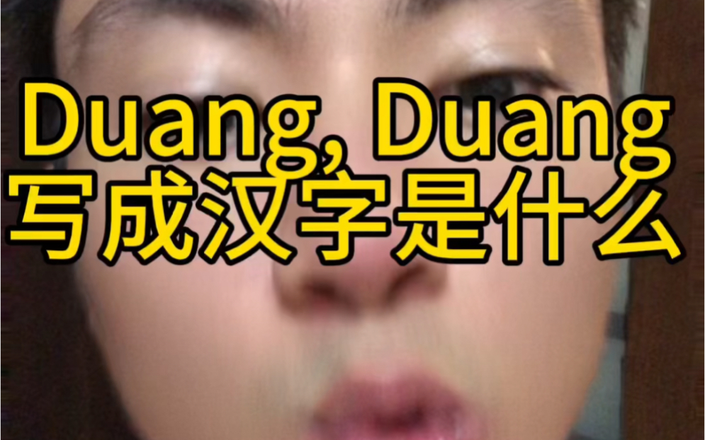 Duang 写成汉字是什么哔哩哔哩bilibili