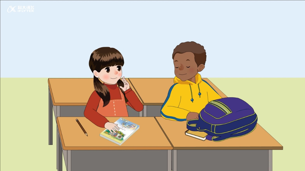 人教版五年级上册第一单元talk视频