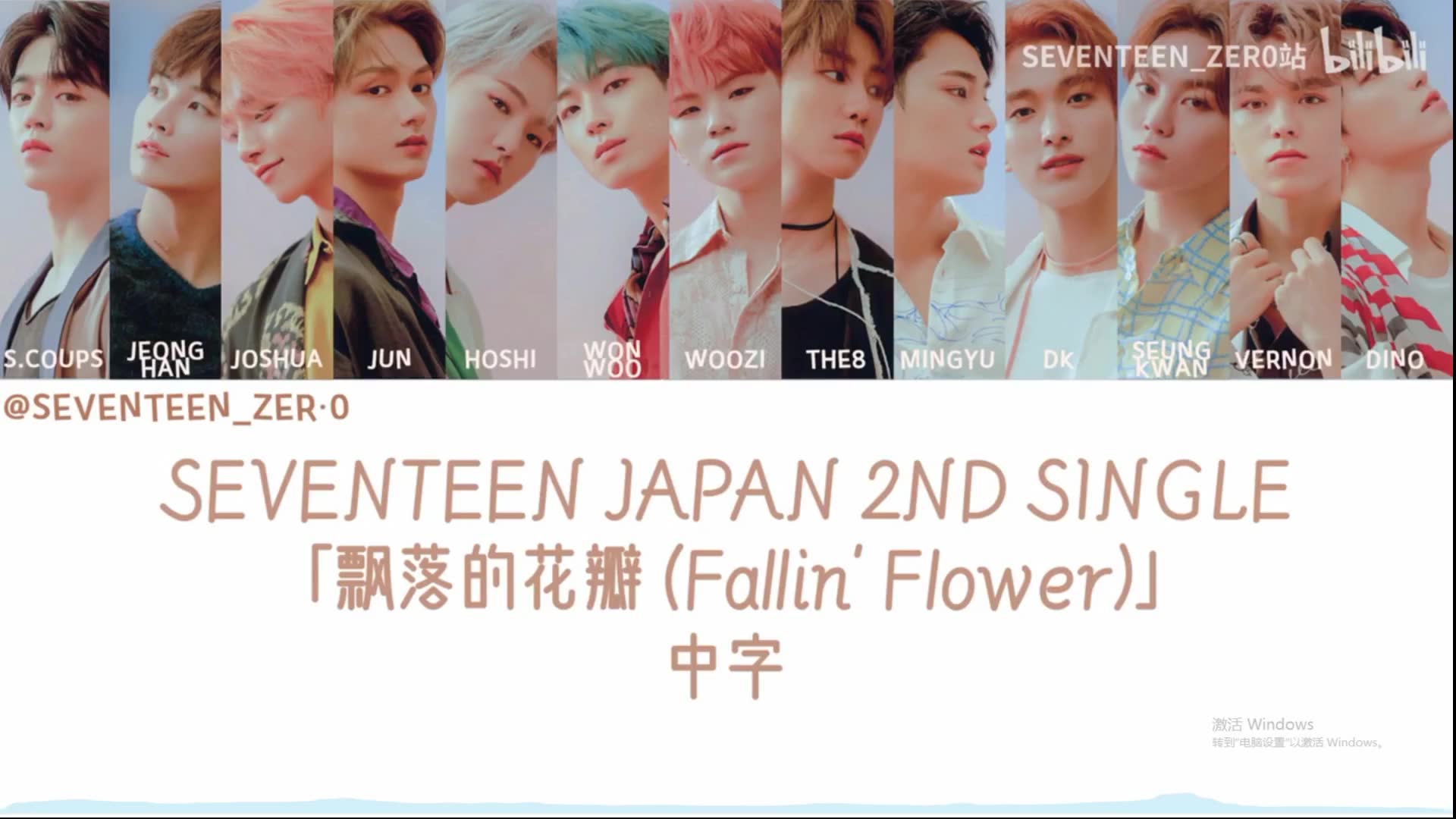 seventeenfallinflower中文填唱新歌好好听哦seventeen冲鸭