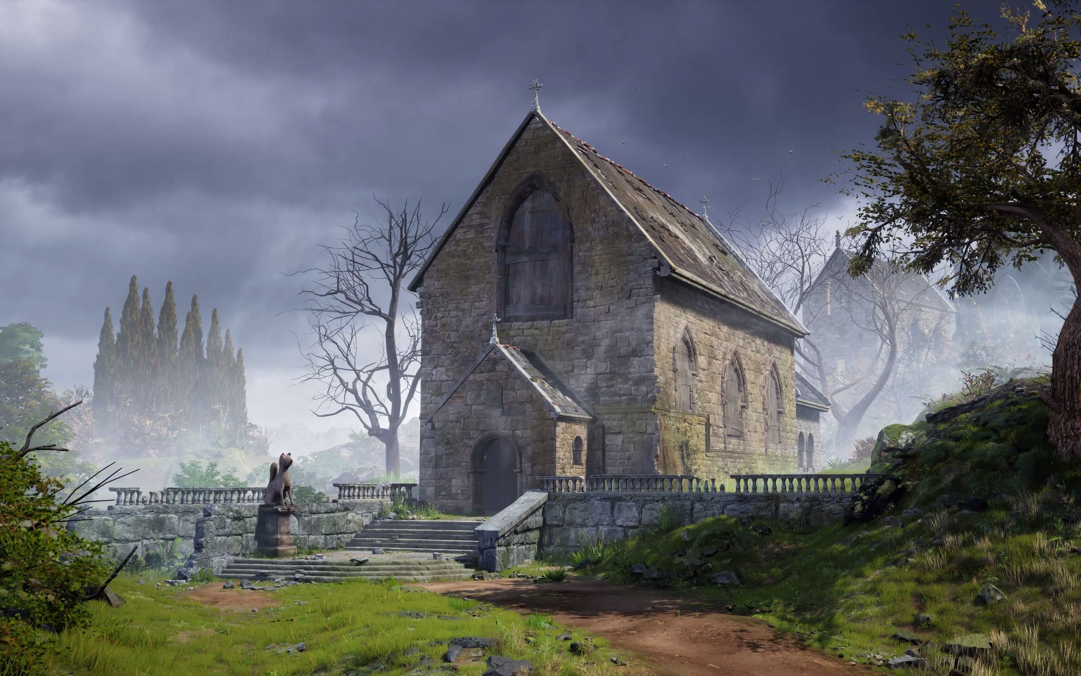 ue4 写实室外场景monastery