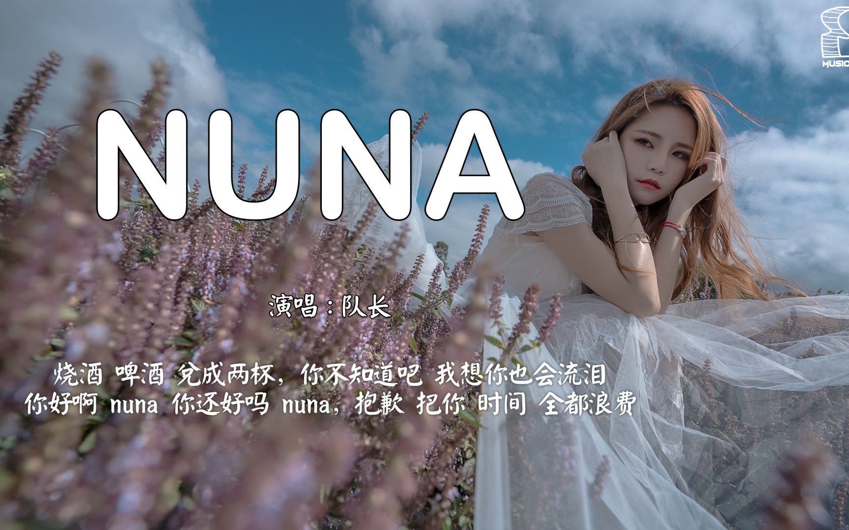 [图]NUNA - 队长『烧酒 啤酒 兑成两杯，你不知道吧 我想你也会流泪，你好啊 nuna 你还好吗 nuna』【动态歌词Pinyin Lyrics】