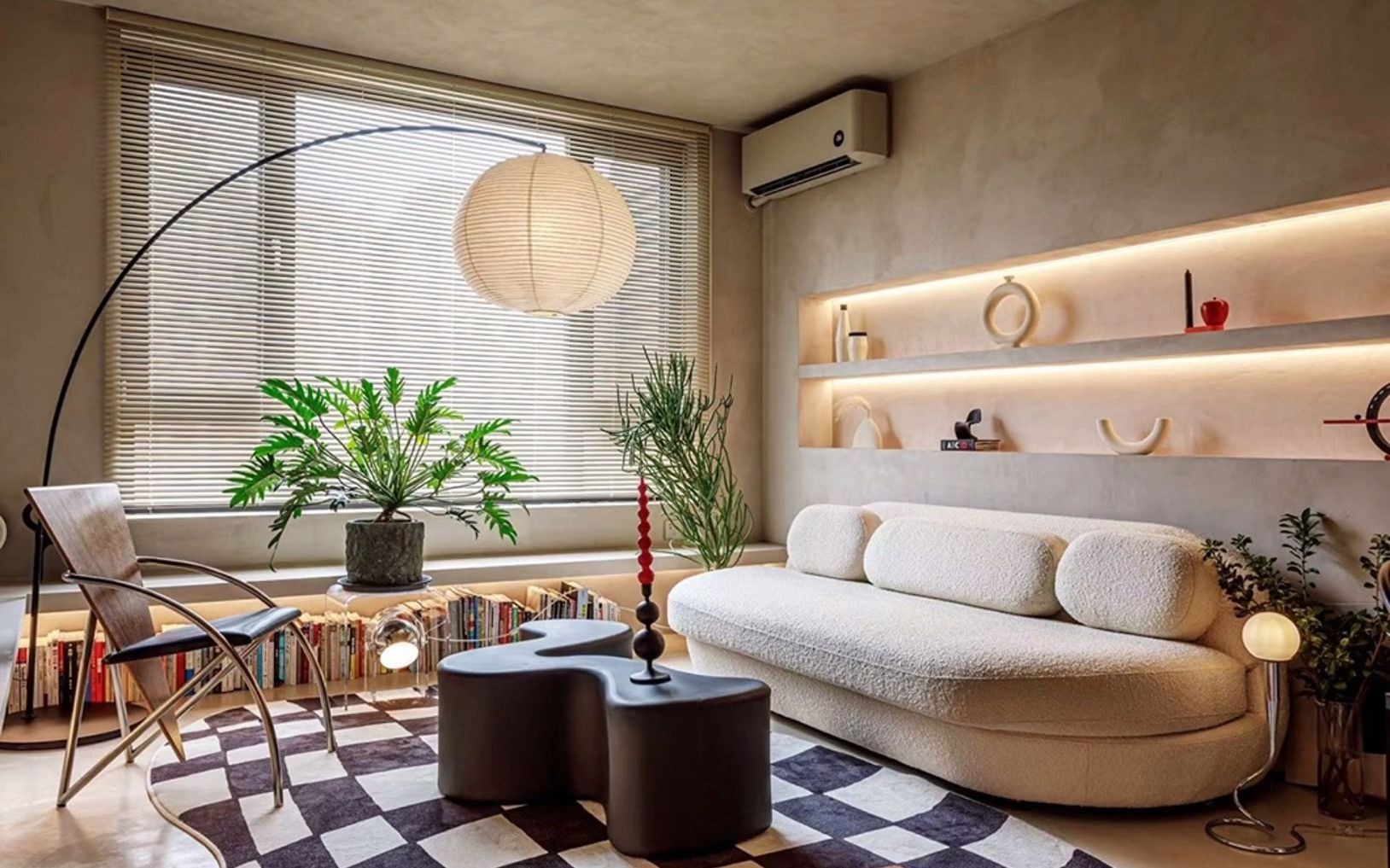 餐桌搭配软装 #公寓案例 经典中古风:充满呼吸感的家! #知末网