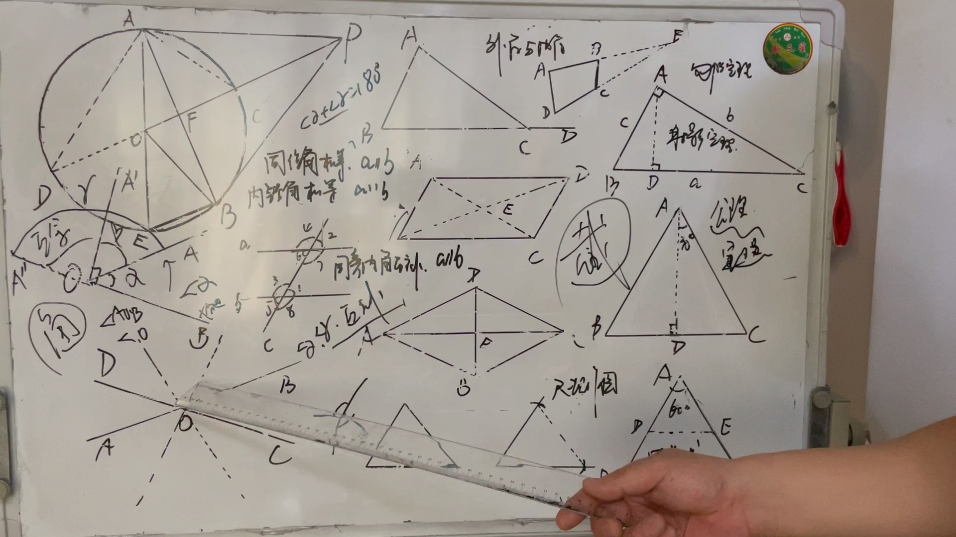 [图]朱银老师讲数学：人教版初中几何串讲