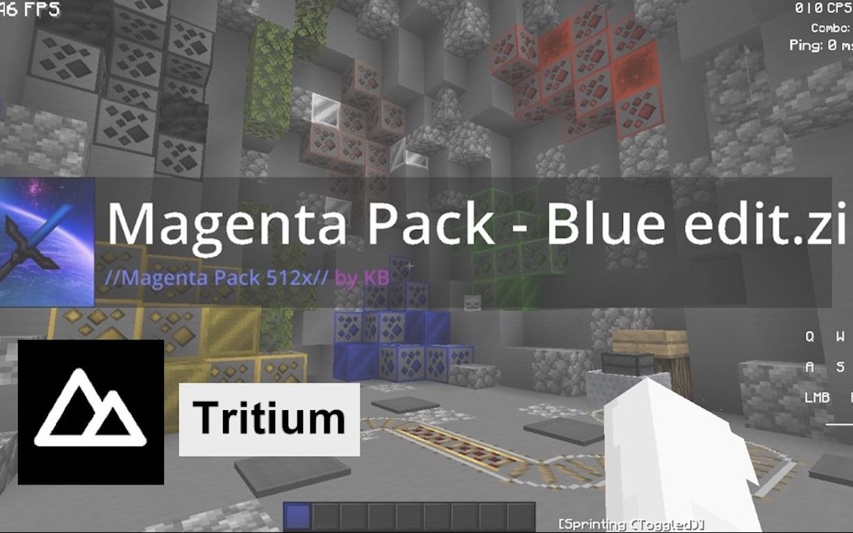 【Magenta Pack  Blue edit】超舒服材质包+[TritiumX Client]客户端介绍杂谈