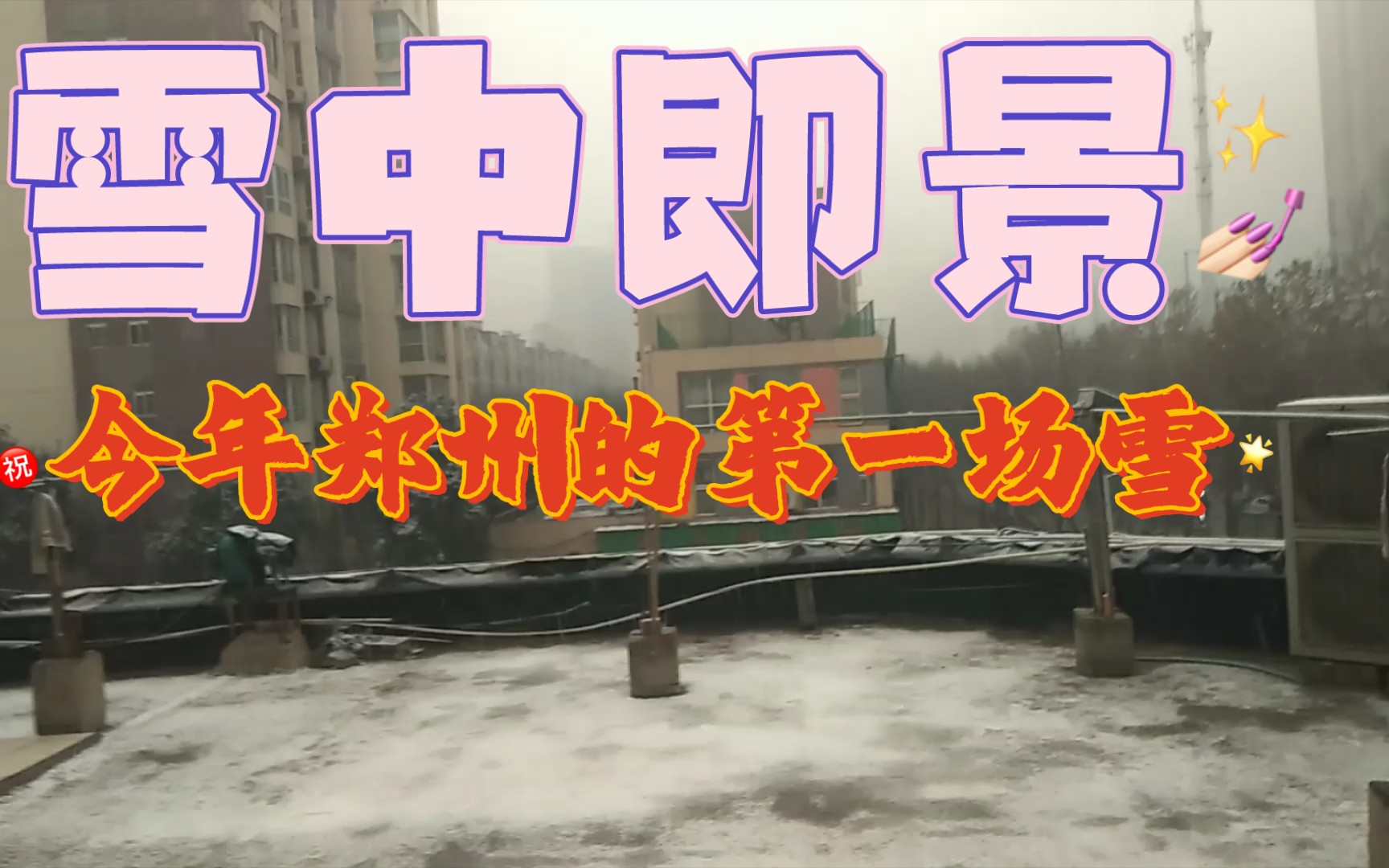 [图][雪中即景]今年郑州の第一场雪