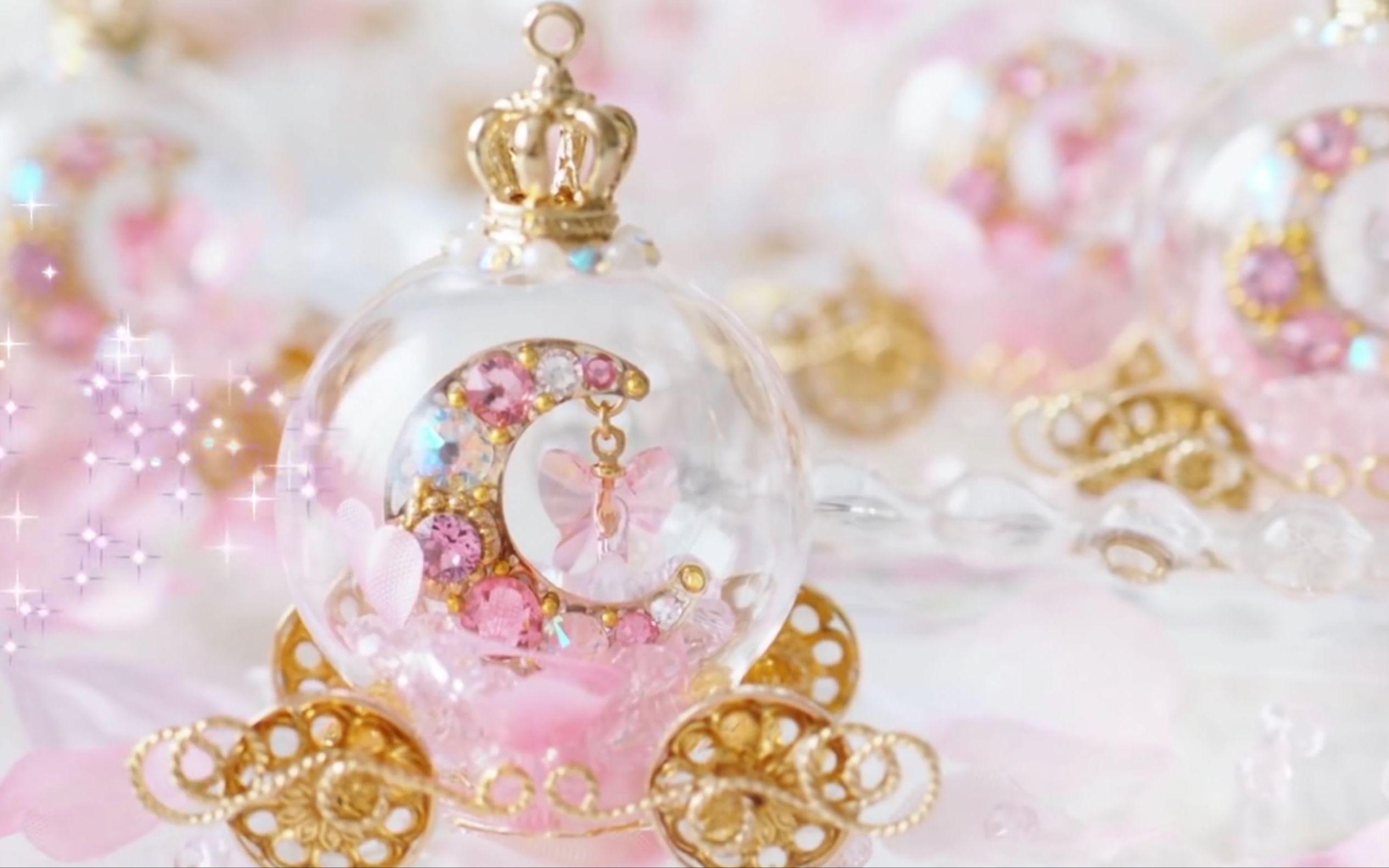 滴胶uv胶梦幻水晶马车制作方法